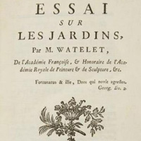 Claude-Henri Watelet. Essai sur les jardins. Paris, 1774. Опыт о садах. Клод-Анри Ватле