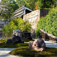 Сады замка Нидзё в Киото