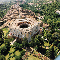 Вилла Фарнезе. Замок Капрарола. Villa Farnese
