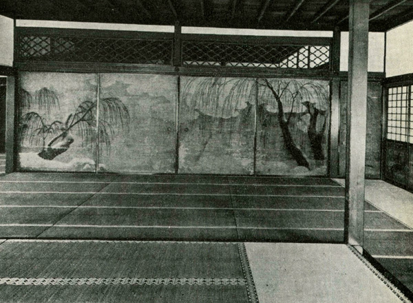 Монастырь Нисихонгандзи в Киото. Интерьер Хуинкаку с расписными внутренними перегородками. Около 1600