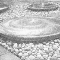Декоративный фонтан «Тарелки» на территории Всемирной выставки 1958 г. Брюссель. Бельгия