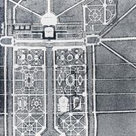 Проект ансамбля Стрельни, составленный А. Леблоном в 1717 г.