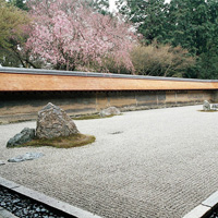 Сад храма Рёандзи в Киото