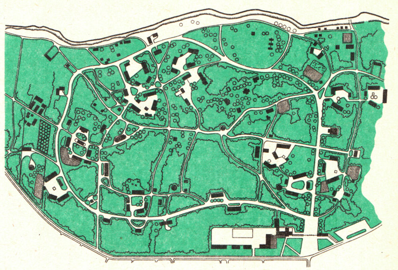 Схема планировки этнографического парка в г. Таллинне