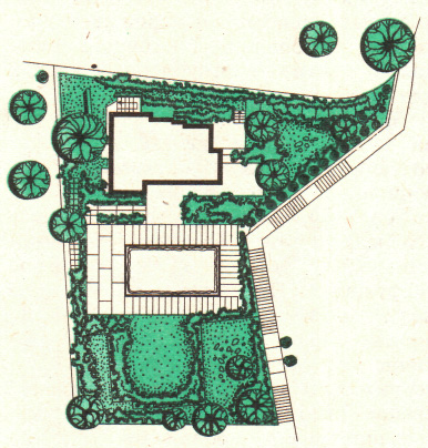 Сад на крыше дома в Лигурийской Ривьере