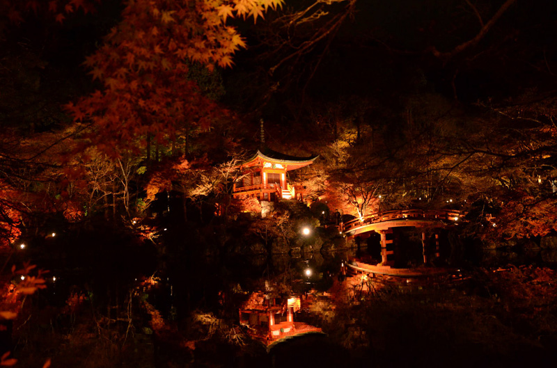Японский сад. Сад «Четырех Времен Года» Самбоин. Монастырский комплекс Дайгодзи в Киото. Daigoji