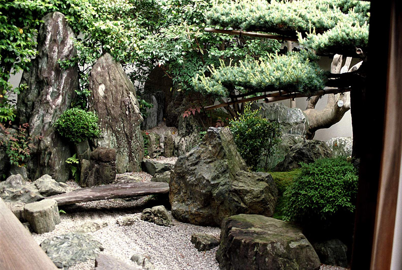 Японский сад. Сад храма Дайсэн-ин. Монастырский комплекс Дайтокудзи в Киото. Daisen-in