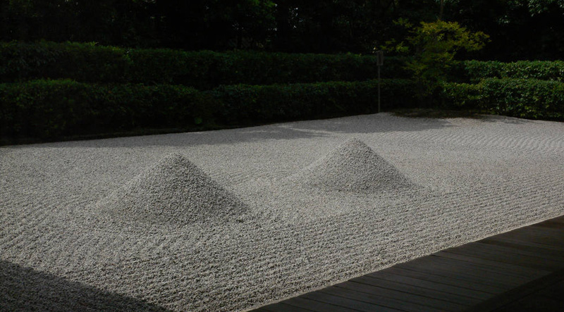 Сад «Океан Пустоты» в храме Дайсэн-ин. Монастырский комплекс Дайтокудзи в Киото