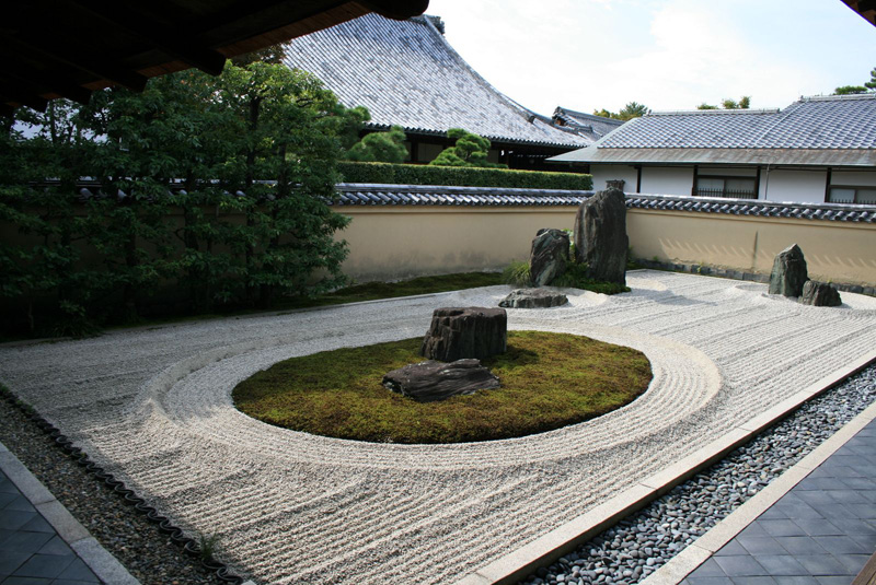 Японский сад. Южный сад ходзё в монастыре Дайтокудзи в Киото