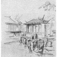 10. Веерный павильон «Юшей-тун-цзо» в парке города Сучжоу