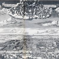 Усадьба Ф.А. Головина на Яузе на фоне панорамы Москвы (начало XVIII в.)