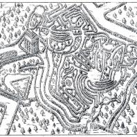 План лабиринта вблизи Китайского дворца в Ораниенбауме