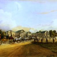 Кузьминки. Вид дома. Из альбома «Виды села Влахернского» (1841 г.)