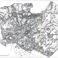План Павловского парка (составлен архитектором Н. Дроздовым в 1937 г. по материалам аэрофотосъемки)