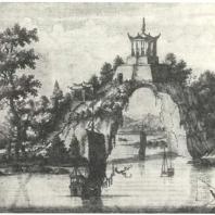Китайская пагода в провинции Фукиен. Гравюра XVII в.