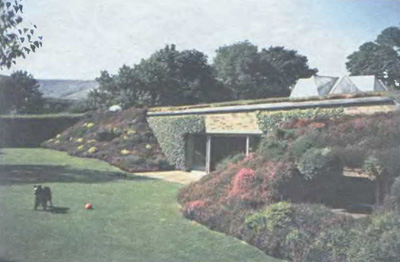 Архитектор Артур Квормби, «Дом в холме», 1974. Йоркшир, Англия