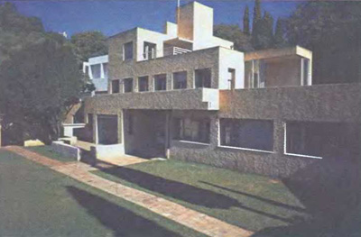 Архитектор Роберт Маллет-Стивенс, «Вилла Ноэль», главный фасад, 1924